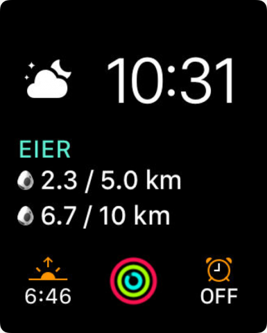 Pokémon Go auf der Apple Watch (Bild: Niantic)